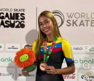 ATLETA TACHIRENSE HACE PODIO EN MUNDIAL DE PATINAJE